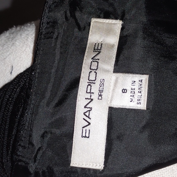 💜VINTAGE💜 EVAN PICONE Brocade One Shoulder Sheath Dress - Picture 15 of 16